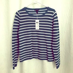 Eileen Fisher S Striped Sweater, Organic Cotton
